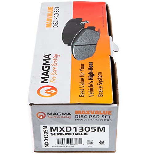 MAGMA MaxValue MXD1305M Semi-Metallic Brake Pads, Front