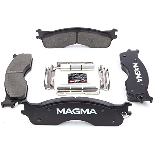 MAGMA Premium PMD1054M Semi-Metallic Brake Pads, Front