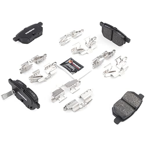 MAGMA Premium PMD1354M Semi-Metallic Brake Pads, Rear