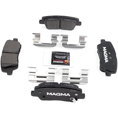 MAGMA Premium PMD1659M Semi-Metallic Brake Pads, Rear