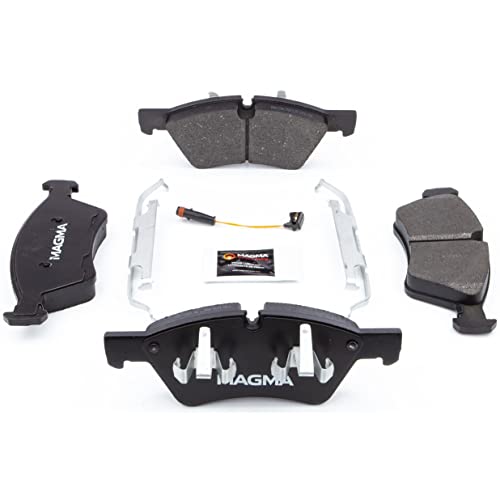 MAGMA Premium PMD1123M Semi-Metallic Brake Pads, Front