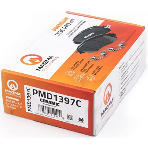 MAGMA Premium PMD1397C Ceramic Brake Pads, Front