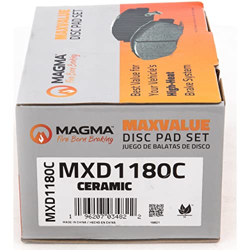 MAGMA MaxValue MXD1180C Ceramic Brake Pads, Rear