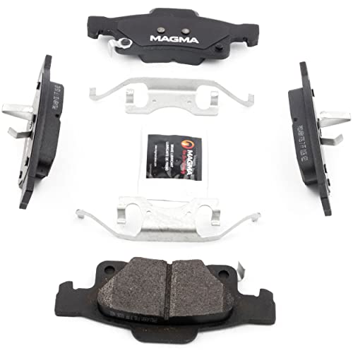 MAGMA Premium PMD1498M Semi-Metallic Brake Pads, Rear