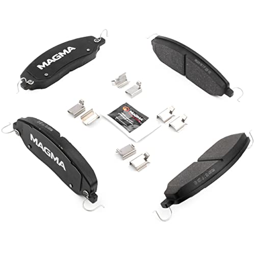 MAGMA Premium PMD1081M Semi-Metallic Brake Pads, Front