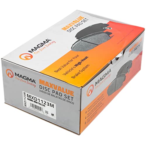 MAGMA MaxValue MXD1123M Semi-Metallic Brake Pads, Front