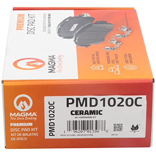 MAGMA Premium PMD1020C Ceramic Brake Pads, Rear