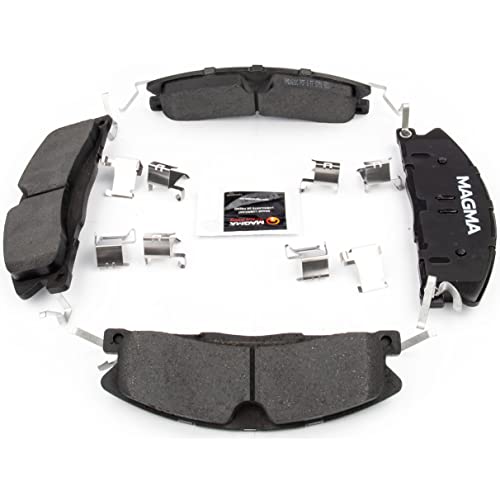 MAGMA Premium PMD1611C Ceramic Brake Pads, Front