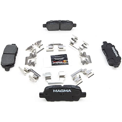 MAGMA Premium PMD1288C Ceramic Brake Pads, Rear