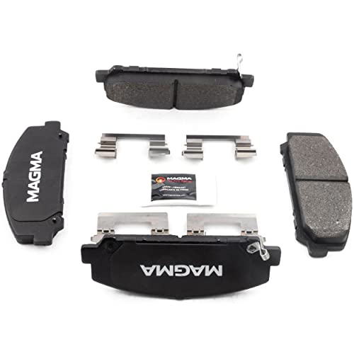 MAGMA Premium PMD1286M Semi-Metallic Brake Pads, Front
