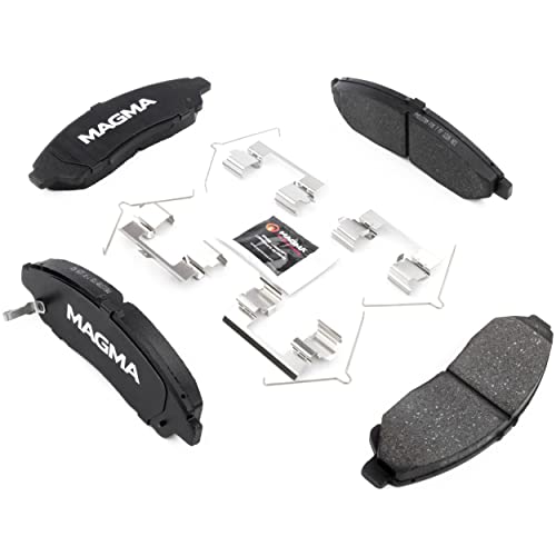 MAGMA Premium PMD1378M Semi-Metallic Brake Pads, Front