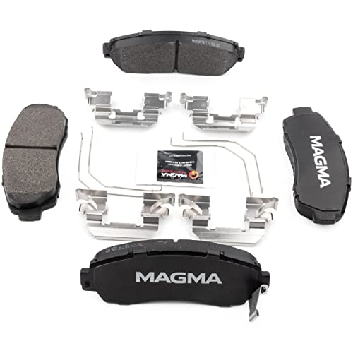 MAGMA Premium PMD1521M Semi-Metallic Brake Pads, Front