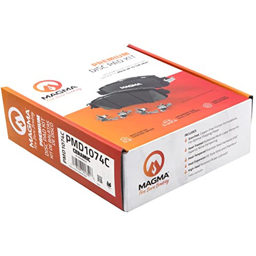 MAGMA Premium PMD1074C Ceramic Brake Pads, Front