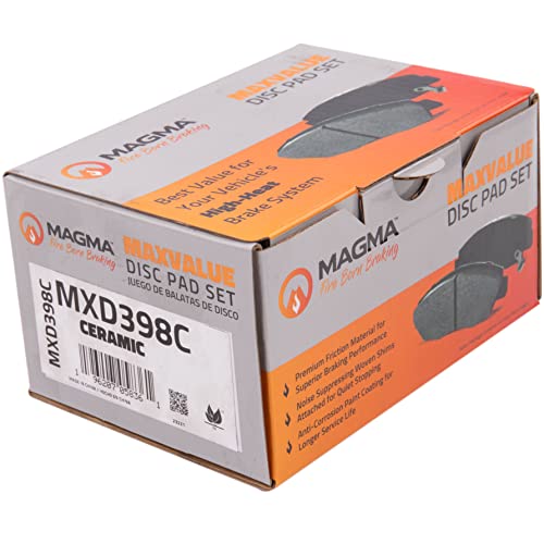 MAGMA MaxValue MXD398C Ceramic Brake Pads, Rear