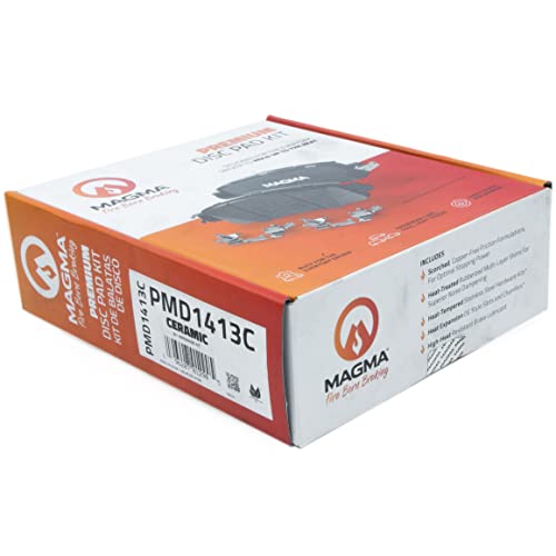 MAGMA Premium PMD1413C Ceramic Brake Pads, Front