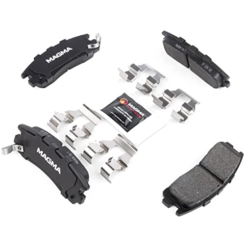 MAGMA Premium PMD383M Semi-Metallic Brake Pads, Rear