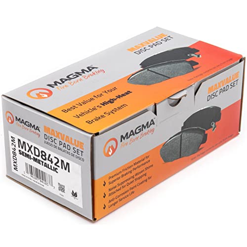 MAGMA MaxValue MXD842M Semi-Metallic Brake Pads, Front