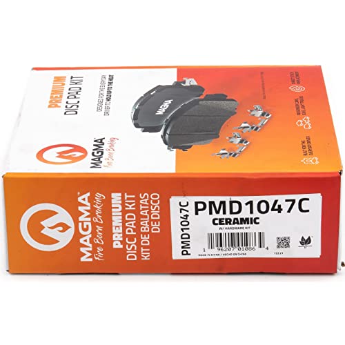 MAGMA Premium PMD1047C Ceramic Brake Pads, Front