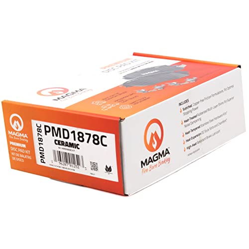 MAGMA Premium PMD1878C Ceramic Brake Pads, Rear