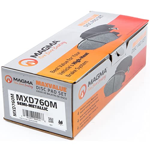 MAGMA MaxValue MXD760M Semi-Metallic Brake Pads, Front