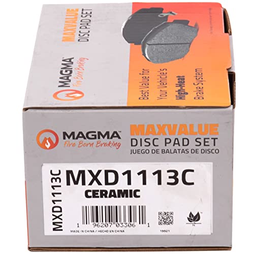 MAGMA MaxValue MXD1113C Ceramic Brake Pads, Rear