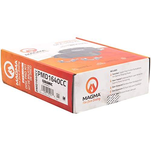 MAGMA Premium PMD1640CC Ceramic Brake Pads, Front