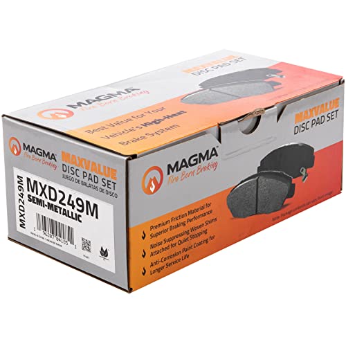 MAGMA MaxValue MXD249M Semi-Metallic Brake Pads, Front
