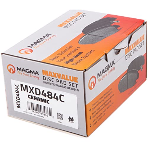 MAGMA MaxValue MXD484C Ceramic Brake Pads, Front