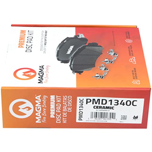 MAGMA Premium PMD1340C Ceramic Brake Pads, Front
