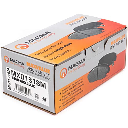 MAGMA MaxValue MXD1318M Semi-Metallic Brake Pads, Rear
