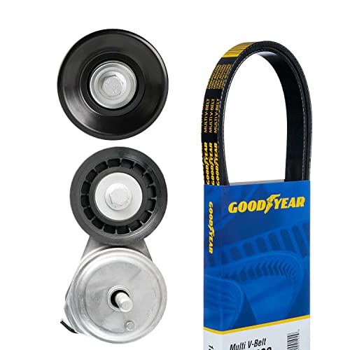 Goodyear 3004 Serpentine Belt Drive Component Kit, Gray