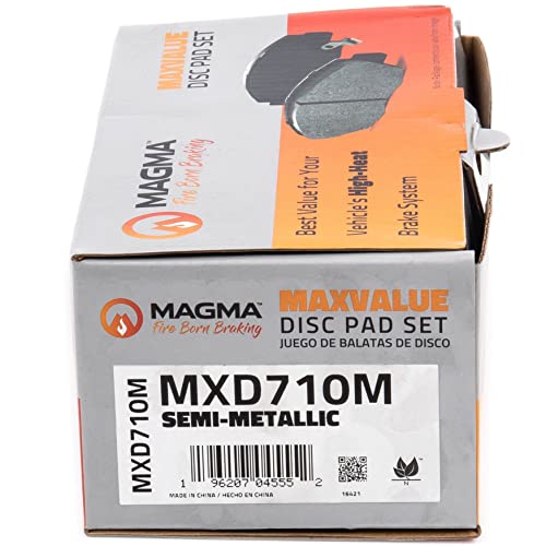 MAGMA MaxValue MXD710M Semi-Metallic Brake Pads, Front