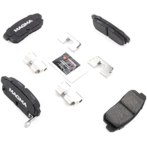 MAGMA Premium PMD900M Semi-Metallic Brake Pads, Rear