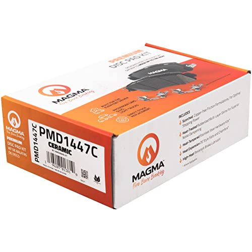 MAGMA Premium PMD1447C Ceramic Brake Pads, Front