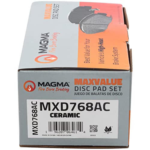 MAGMA MaxValue MXD768AC Ceramic Brake Pads, Front