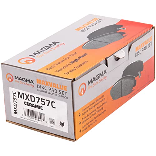 MAGMA MaxValue MXD757C Ceramic Brake Pads, Rear