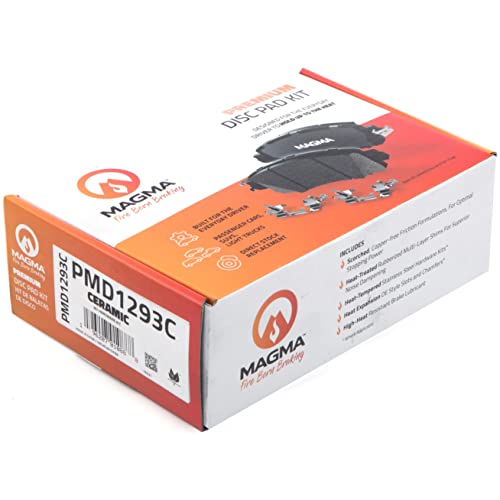 MAGMA Premium PMD1293C Ceramic Brake Pads, Front