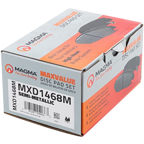 MAGMA MaxValue MXD1468M Semi-Metallic Brake Pads, Rear