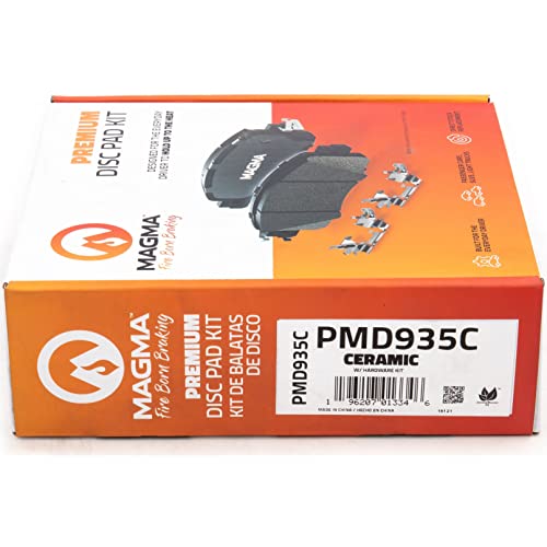 MAGMA Premium PMD935C Ceramic Brake Pads, Rear