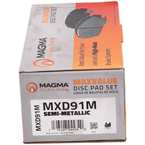 MAGMA MaxValue MXD91M Semi-Metallic Brake Pads, Front