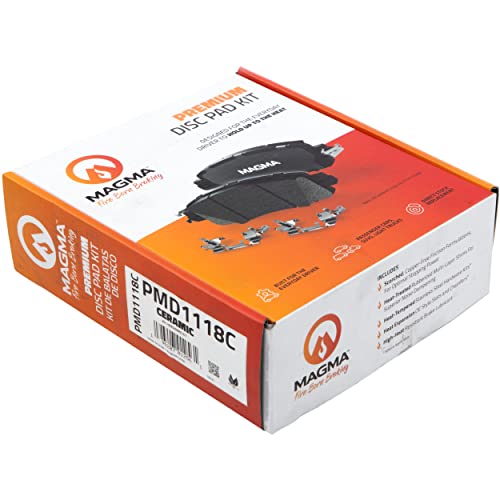 MAGMA Premium PMD1118C Ceramic Brake Pads, Front