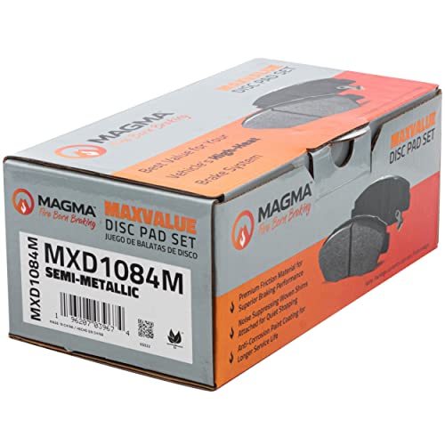 MAGMA MaxValue MXD1084M Semi-Metallic Brake Pads, Front