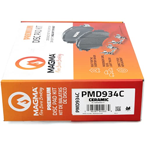 MAGMA Premium PMD934C Ceramic Brake Pads, Front