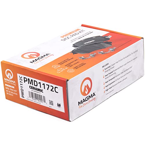 MAGMA Premium PMD1172C Ceramic Brake Pads, Rear