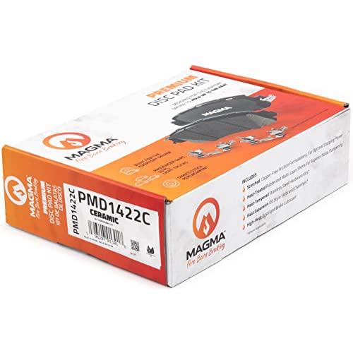 MAGMA Premium PMD1422C Ceramic Brake Pads, Front