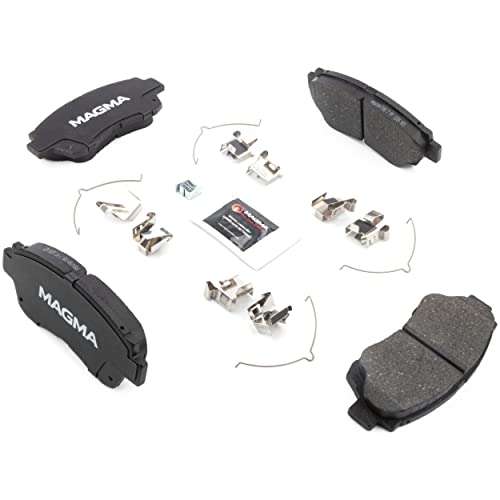 MAGMA Premium PMD476M Semi-Metallic Brake Pads, Front