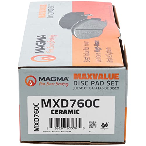 MAGMA MaxValue MXD760C Ceramic Brake Pads, Front