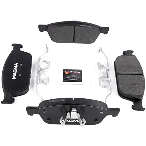 MAGMA Premium PMD1645M Semi-Metallic Brake Pads, Front