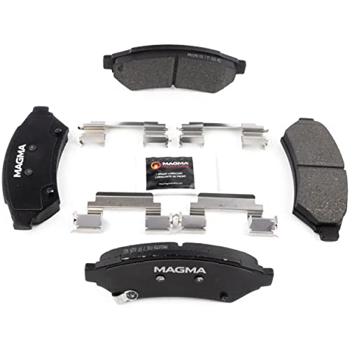 MAGMA Premium PMD1075M Semi-Metallic Brake Pads, Front