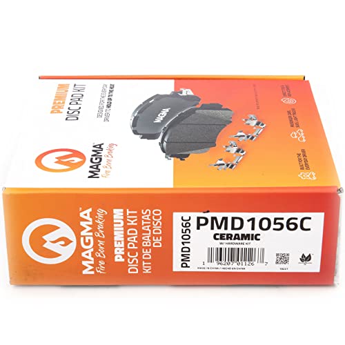 MAGMA Premium PMD1056C Ceramic Brake Pads, Front